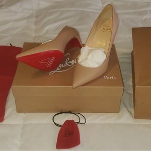 Christian Louboutin nude pumps